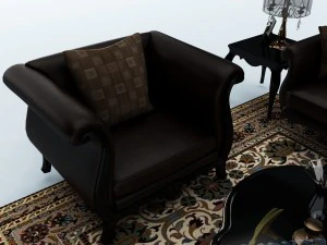 sofa set 028 3D Model