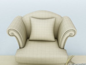 sofa set 028 Model 3D