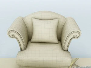 sofa set 028 3D Model