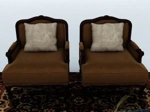 sofa set 029 3D Model