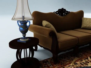 sofa set 029 3D Model