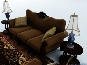sofa set 029 3D Model
