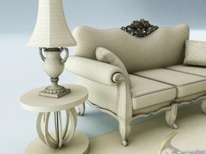 sofa set 029 3D Model