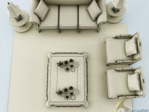 sofa set 029 3Dモデル