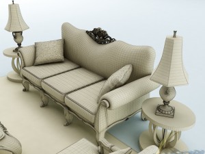 sofa set 029 3Dモデル