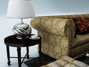 sofa set 030 3D Model