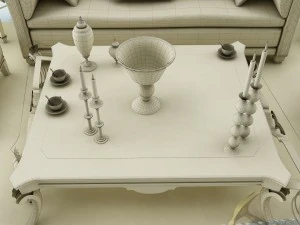 sofa set 030 3D Model