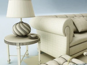 sofa set 030 3D Model
