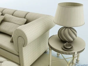 sofa set 030 3D Model