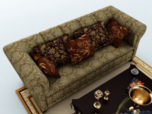 sofa set 031 3D मॉडल
