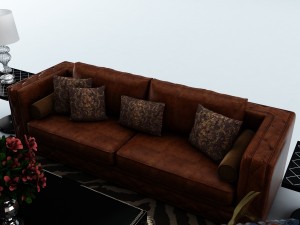 sofa set 032 Model 3D