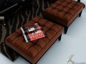 sofa set 032 3D Model