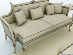 sofa set 032 Model 3D