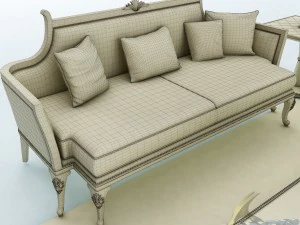 sofa set 032 3D Model