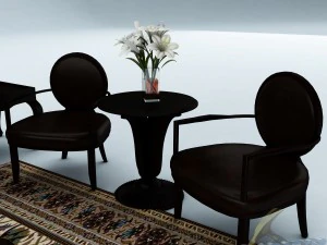 sofa set 033 3D Model