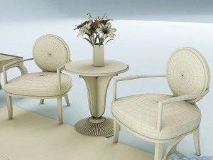sofa set 033 3D Model