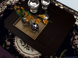 sofa set 034 Model 3D
