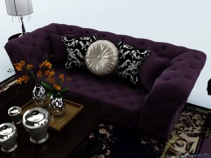 sofa set 034 3D Model