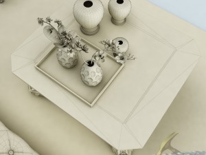 sofa set 034 Model 3D