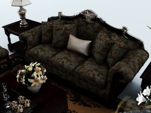 sofa set 035 3D Модель