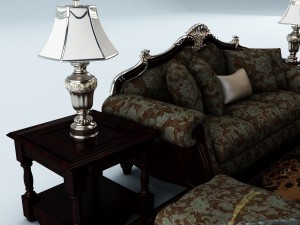 sofa set 035 3D Модель