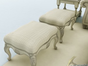 sofa set 035 3D Модель
