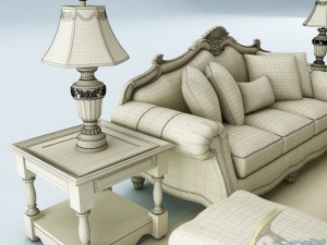 sofa set 035 3D Модель