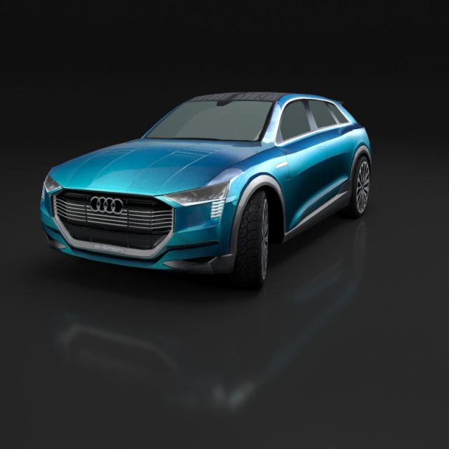 audi e-tron quattro concept 2015 Model 3D .c4d .max .obj .3ds .fbx .stl .blend 