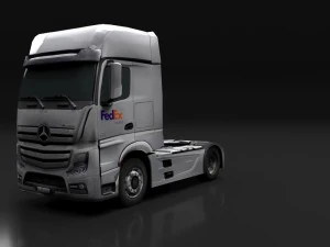 mercedes benz actros dhl ups fedex 3D Model