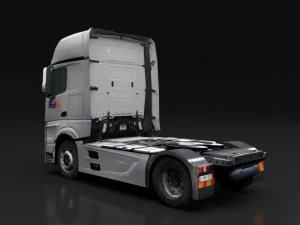 mercedes benz actros dhl ups fedex 3D Model