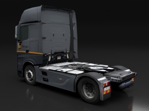mercedes benz actros dhl ups fedex 3D Модель
