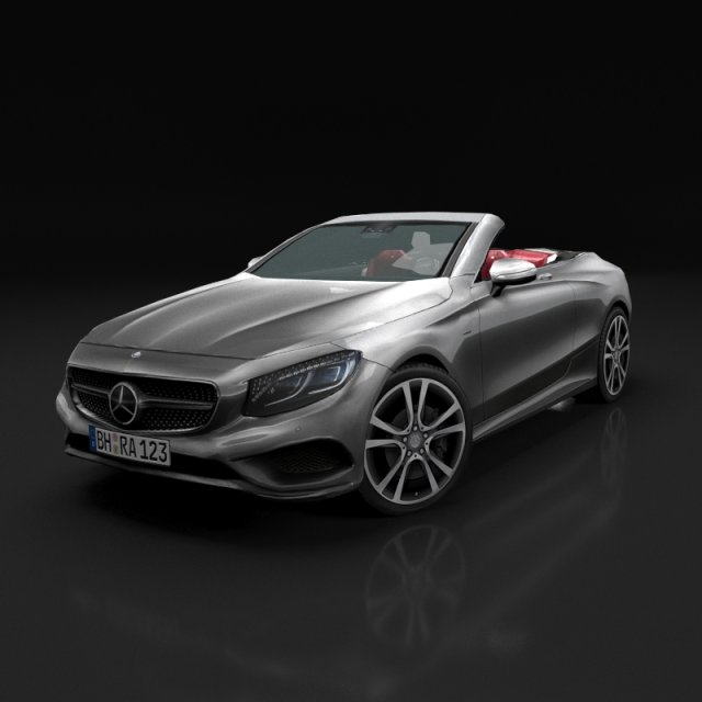mercedes-benz s-class cabriolet 2017 Modelo 3D .c4d .max .obj .3ds .fbx .stl .blend 