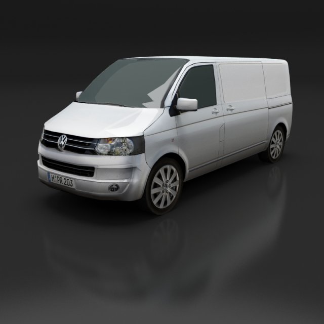 volkswagen transporter t5 3D 模型 .c4d .max .obj .3ds .fbx .stl .blend 