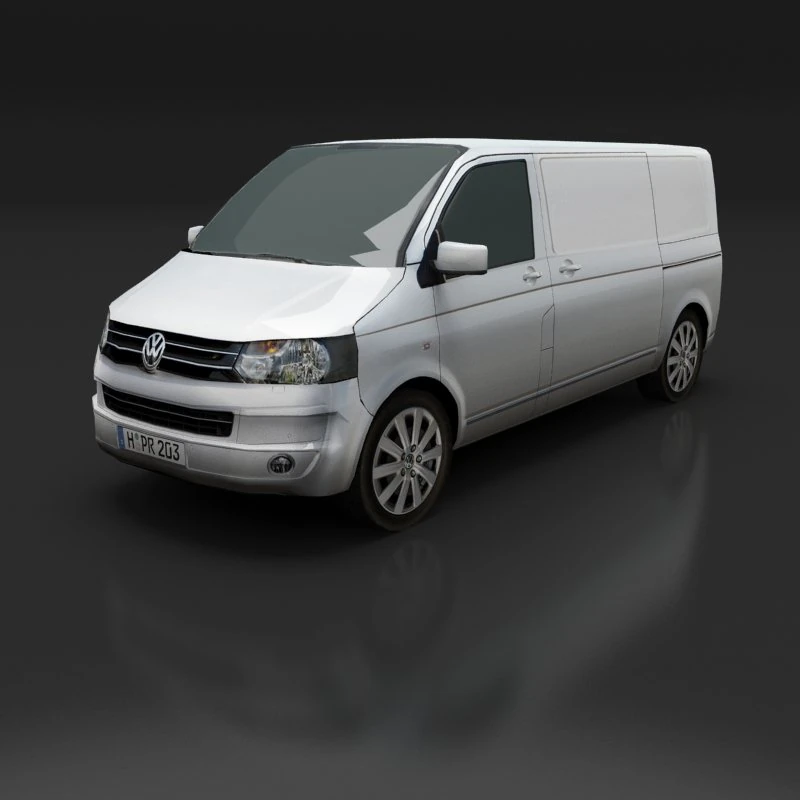 volkswagen transporter t5 3D Model .c4d .max .obj .3ds .fbx .stl .blend