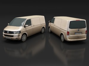 volkswagen transporter t5 3D 模型
