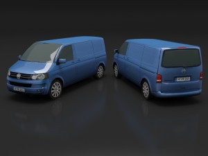 volkswagen transporter t5 3D 模型