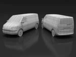 volkswagen transporter t5 3D Model