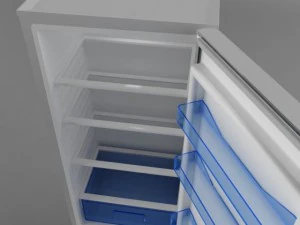 baumatic brcf1855sl refrigerator 3D Model