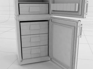 baumatic brcf1855sl refrigerator 3D Model