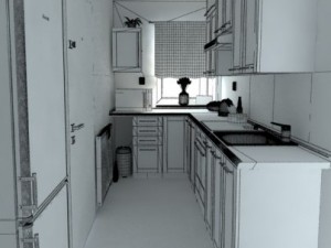 modern kitchen 3D Модель