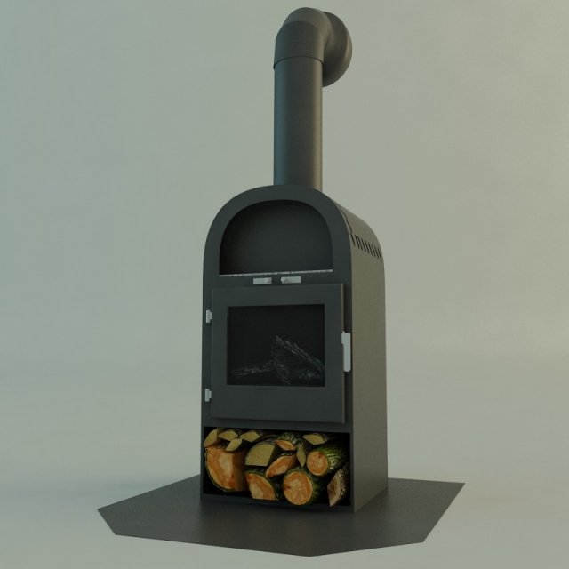 fireplace Modelo 3D .c4d .max .obj .3ds .fbx .stl .blend 