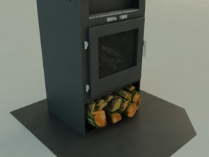 fireplace Modelo 3D