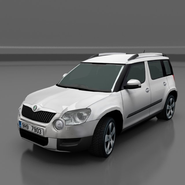skoda yeti 3D Model .c4d .max .obj .3ds .fbx .stl .blend 