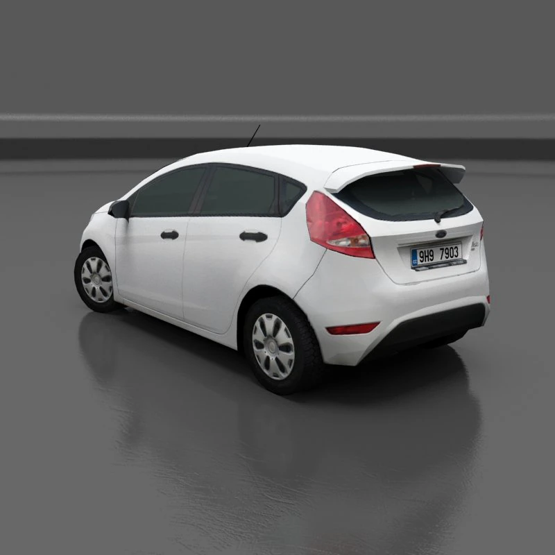 ford fiesta 2009 3D Model .c4d .max .obj .3ds .fbx .stl .blend
