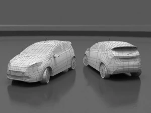 ford fiesta 2009 3D Model