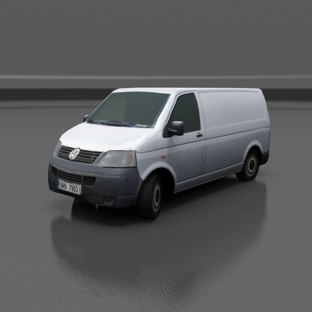 volkswagen transporter t5 Modelo 3D .c4d .max .obj .3ds .fbx .stl .blend 