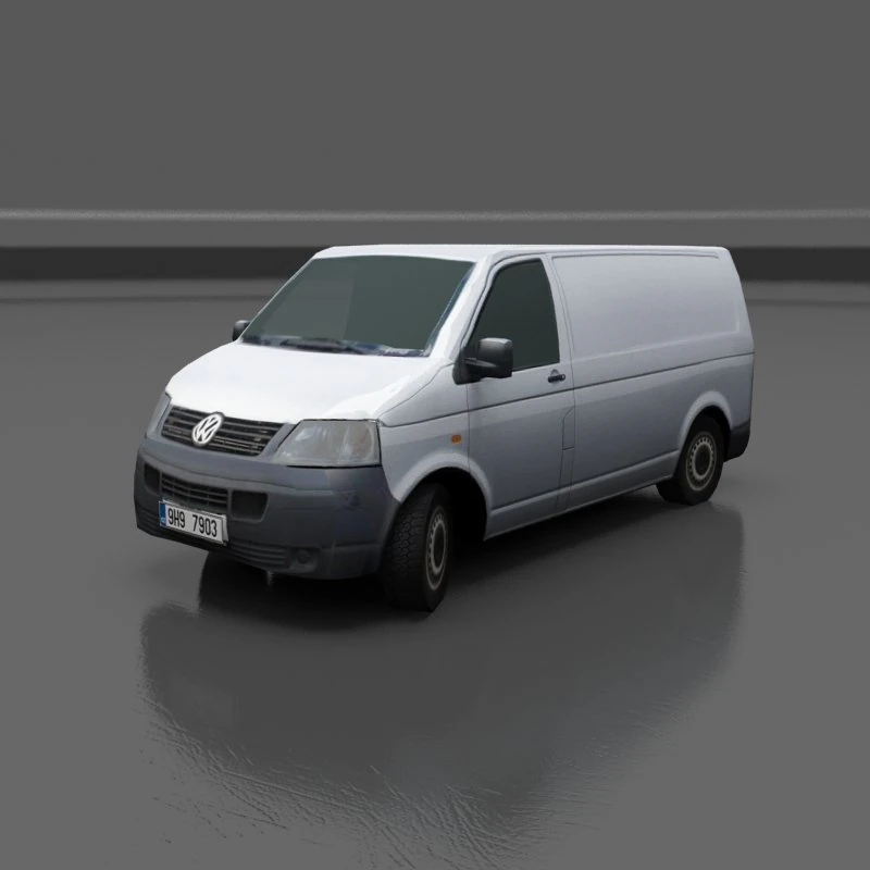 volkswagen transporter t5 3D Model .c4d .max .obj .3ds .fbx .stl .blend 