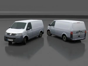 volkswagen transporter t5 3D Model