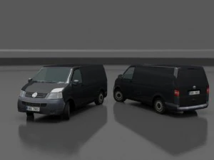 volkswagen transporter t5 3D Model