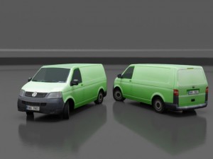 volkswagen transporter t5 Modelo 3D